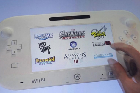 Pantalla de la Nintendo Wii U, con los ttulos de varios juegos. | Reuters