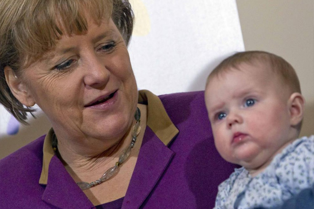 La canciller, Angela Merkel, en un acto de la ONG alemana 'Bienvenida'. | Reuters