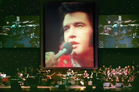 Concierto virtual de Elvis Presley en Nueva York en 1998. | Ap
