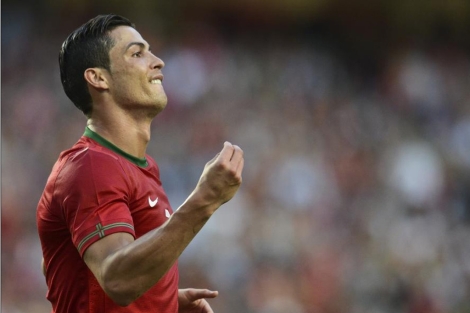 Cristiano, durante el ltimo amistoso de Portugal ante Turqua. | AFP