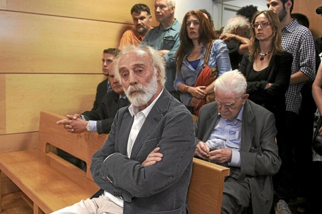 Javier Krahe, durante su juicio, en un juzgado de Madrid. | Efe