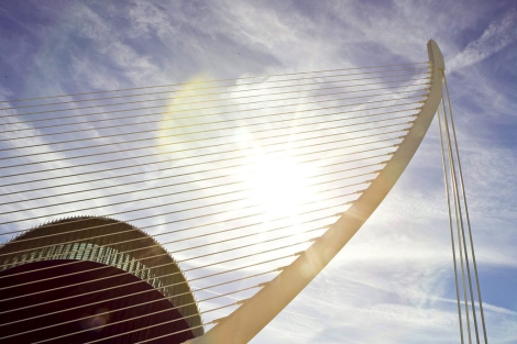 Imagen del puente l'Assut de l'Or de Calatrava, en la Ciudad de las Ciencias. | V. Bosch