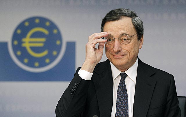 El presidente del Banco Central Europeo, Mario Draghi, en una comparecencia. | Reuters