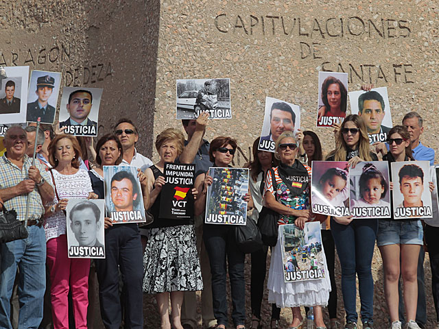 Algunas de las vctimas que han participado en la concentracin en Madrid. | Antonio Heredia