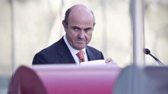 El ministro de Economa, Luis de Guindos, en la Fundacin Pro CNIC. | Alberto Di Lolli