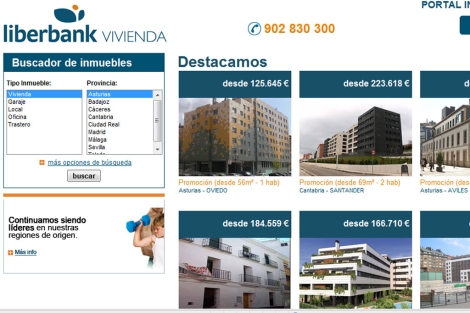 Nuevo portal del grupo, www.liberbankvivienda.es.