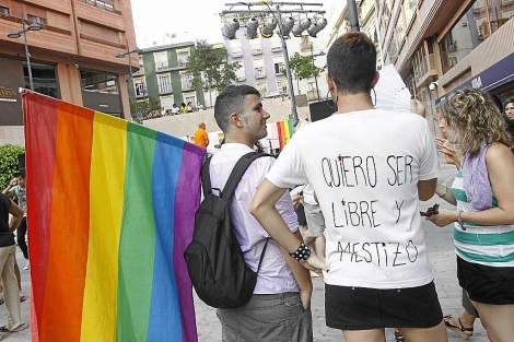 Imagen de uno de los actos del colectivo gay en Alicante | Roberto Prez