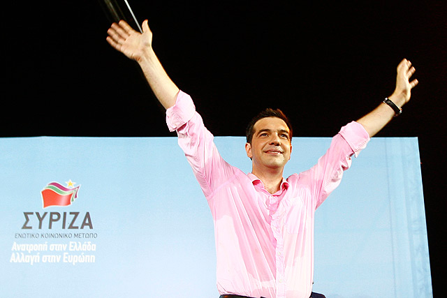 Alexis Tsipras, en un reciente mitin electoral en Salnica. | Reuters