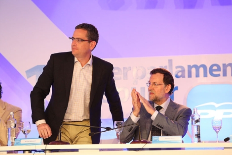 Basagoiti y Rajoy en la Interparlamentaria del PP en San Sebastin. | Jon Corostola