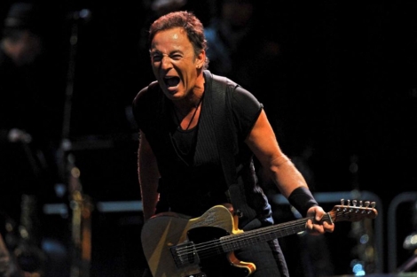 Bruce Springsteen, durante su concierto en el estadio Artemio Franchi en Florencia (Italia). | Efe