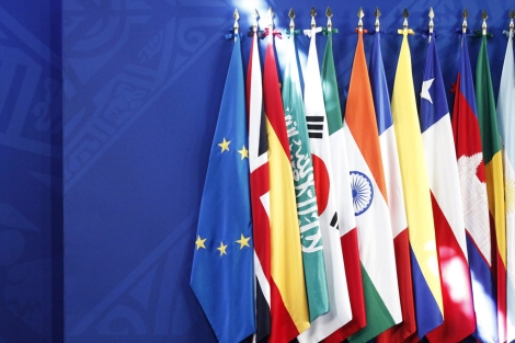 Banderas en la reunión del G20 en Los Cabos (México) | Reuters