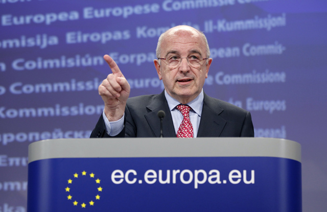 El comisario europeo de Competencia, Joaqun Almunia. | Reuters