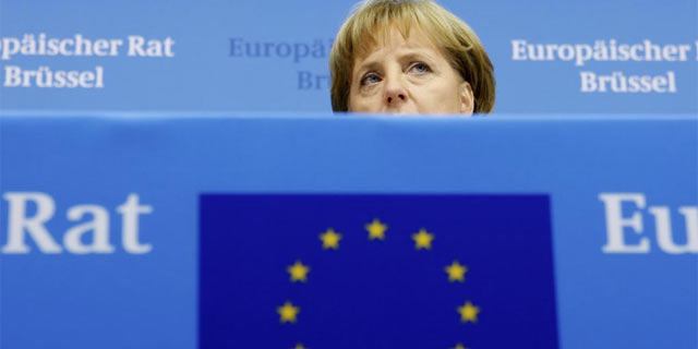 Angela Merkel en una cumbre europea anterior a la que comienza hoy en Bruselas. |