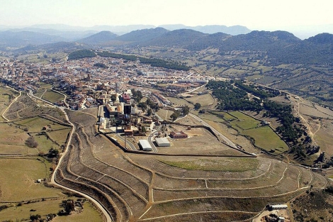 Vista de la localidad minera ciudarrealense, declarada Patrimonio Mundial. | Efe