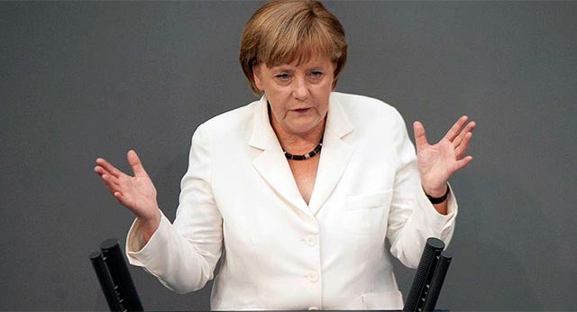 Angela Merkel, en el Parlamento alemn. | Efe