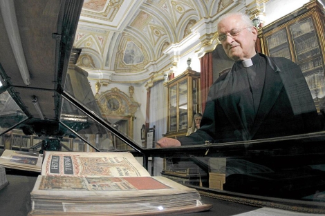 Edicin facsmil del Cdice Calixtino expuesta en la catedral de Santiago. | Efe