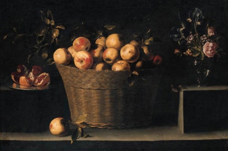 'Manzanas en una cesta...' de Zurbarn