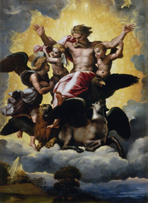 'La visin de Ezequiel', de Giulio Romano, segn un dibujo de Rafael.