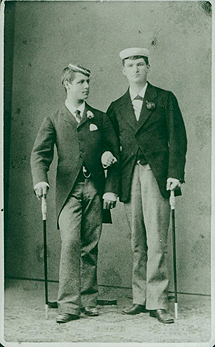 Paul y Fritz Sarasin en 1879. | J. Hflinger