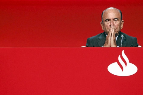 Emilio Botn, en una junta de accionistas del Santander. | David S. Bustamante