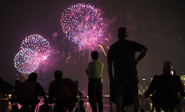 Fuegos artificiales en Nueva York, en las celebraciones del 4 de julio. | Reuters