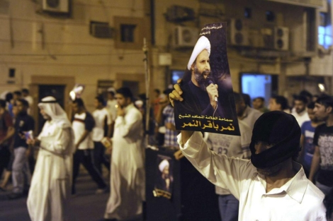 Una protesta contra la detencin del clrigo chiita Al-Nimr. | Reuters