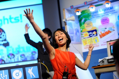 El equipo japons ha entusiasmado el pblico con una divertida presentacin. | Microsoft