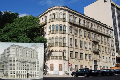 'Castilho 15' un edificio tapiado y en ruinas ser rehabilitado en forma de 20 pisos de lujo. | E. M.