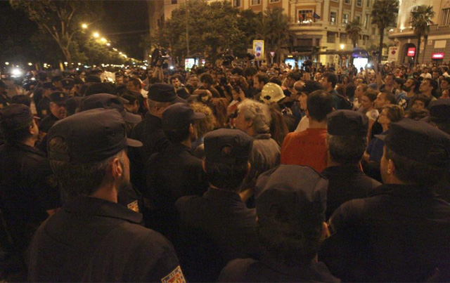Policas en una manifestacin. | Efe