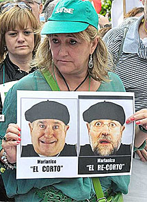 Manifestante en Bilbao. | Patxi Corral