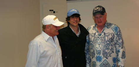 Carlos, con Mike Love y Bruce Johnston, en EEUU, en 2008.
