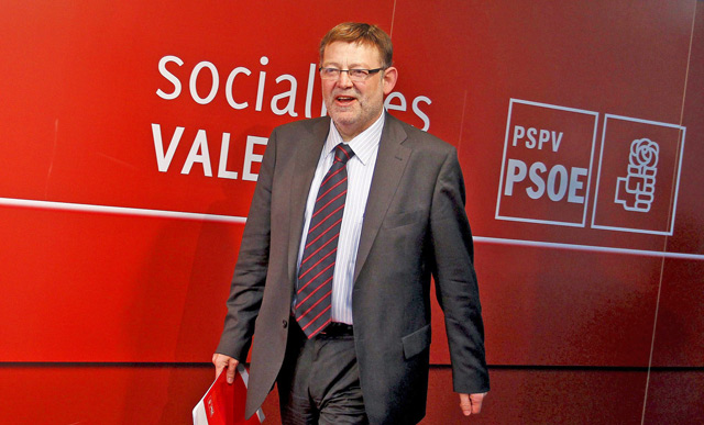 Ximo Puig, secretario general de los socialistas valencianos, en la sede del PSPV. | Jos Cullar