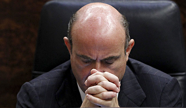 El ministro de Economa, Luis de Guindos, el pasado da 11 en el Congreso. | ngel Daz / Efe