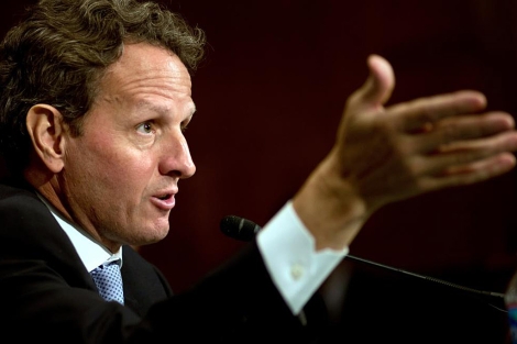 Timothy Geithner durante una audiencia en la Comisin de Banca de EEUU. | Afp
