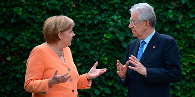 Merkel y Monti, el pasado 4 de julio. | AFP