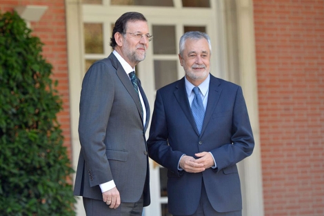 Rajoy recibe a Grin a su llegada a La Moncloa. | El Mundo