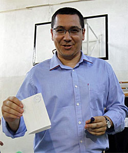 Ponta, vota en el referndum.| Reuters