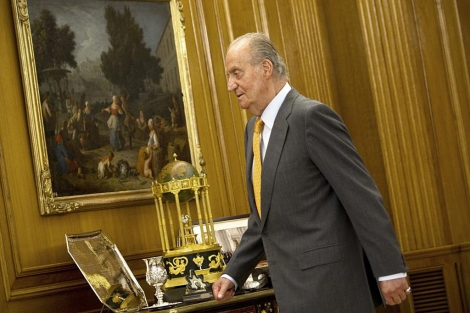 El Rey Juan Carlos, en el Palacio de la Zarzuela. | A. di Lolli