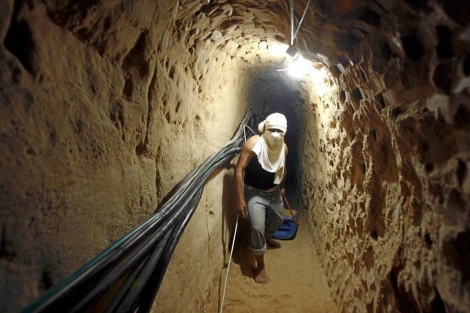 El tunnel de Rafah, usado para conectar Egipto con Gaza. | Reuters