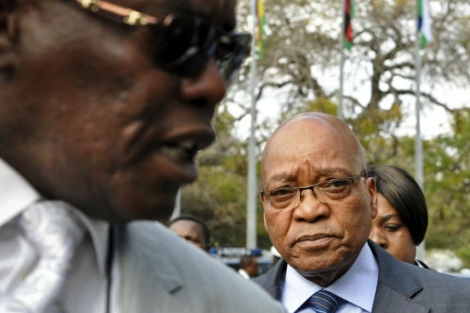 El presidente de Sudfrica, Jacob Zuma, hoy en Mozambique. | ANTONIO SILVA