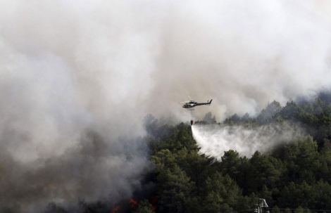 Incendio que est afectando a Sierra Oeste. | Vctor Lerena