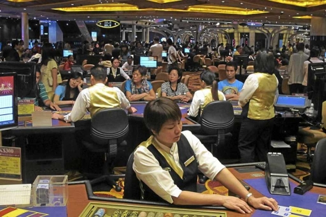 Uno de los casinos de Macao, este fin de semana. | David Jimnez