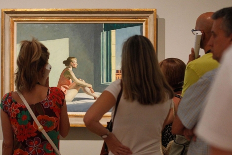Visitantes en la exposicin de Hopper. | J. Aym