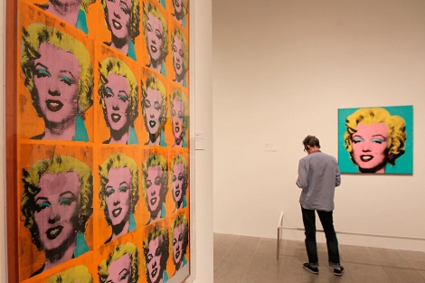 Retratos de Marilyn Monroe realizados por Andy Warhol. | AFP