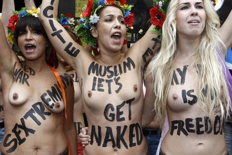 Integrantes del grupo Femen.| Reuters/Jacky Naegelen