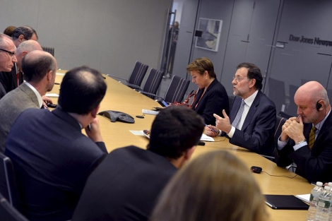 Mariano Rajoy, durante la entrevista que concedi al 'Wall Street Journal'. | Efe