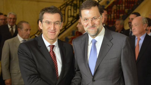 Rajoy, junto a Feijo, el pasado 1 de octubre. | Moncloa
