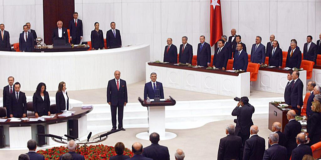 Sesin en el Parlamento de Turqua. | Afp