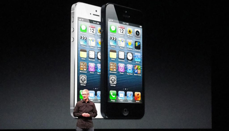 Tim Cook, en la presentación del iPhone 5. | Afp