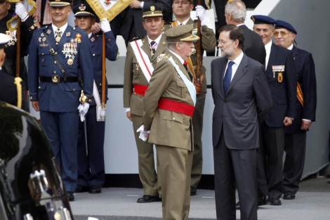 El Rey y Rajoy conversan el pasado 12 de octubre. | A. Di Lolli
